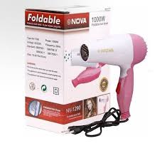 Nova Hair Dryer NV-1290 – Quick-Dry Foldable Compact Travel Hair Dryer
