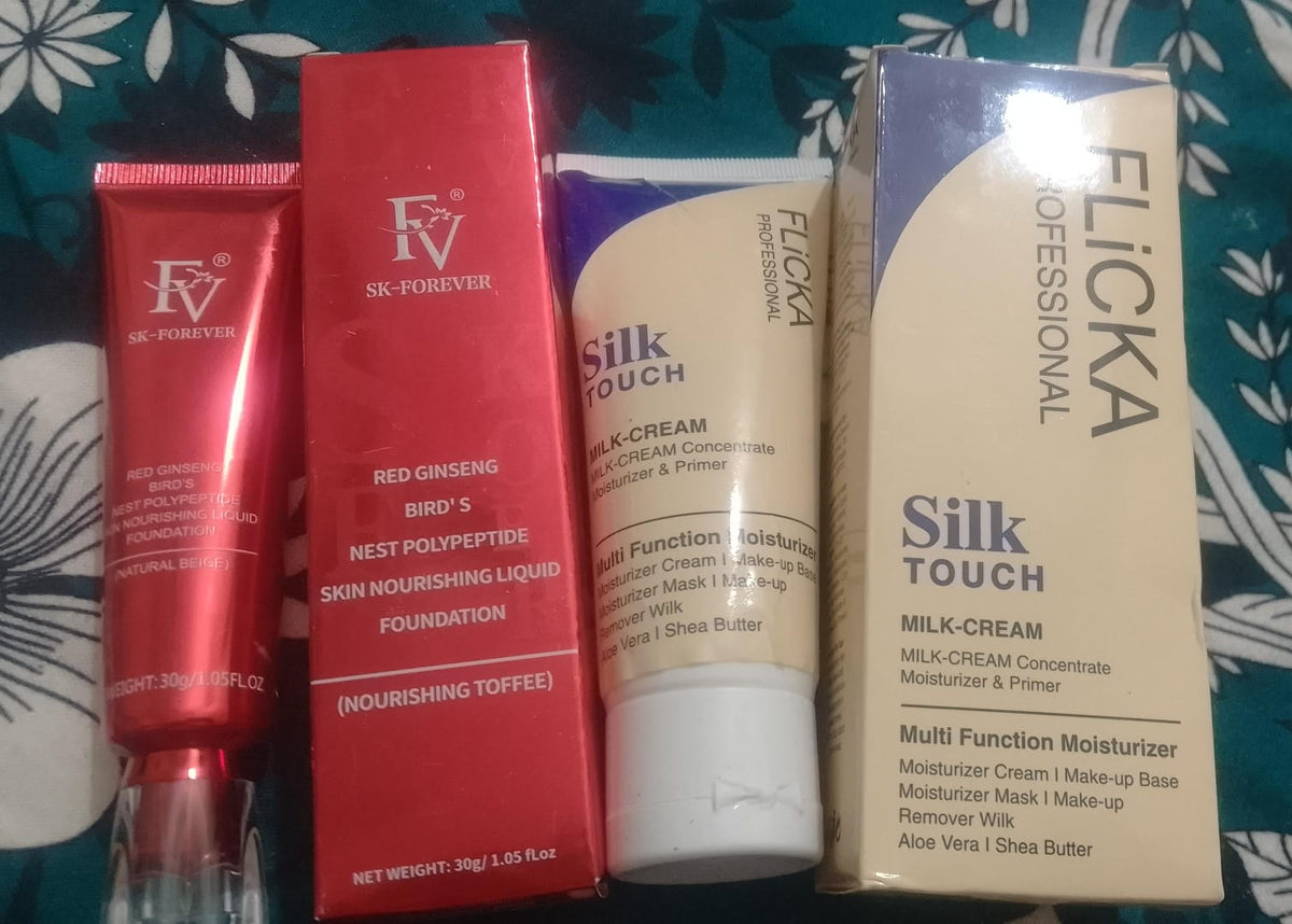 Flicka 2-in-1 Makeup Combo – 60g Primer + 30g Ivory Foundation