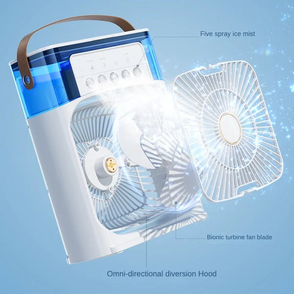 Mini Portable Air Cooler Fan – 3-Speed USB Personal Air Cooler
