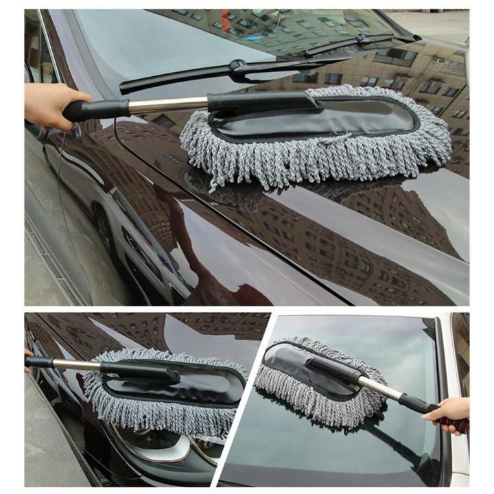 Car Wash Cleaning Brush – Microfiber Duster with Telescoping Handle