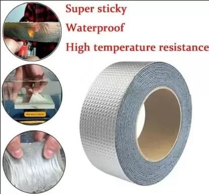 Heavy Duty Aluminum Foil Butyl Waterproof Repair Tape – 2 Inch × 1.5M