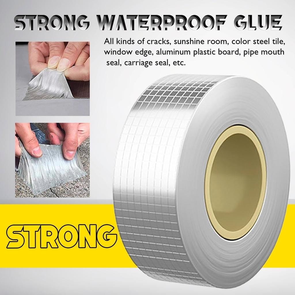Heavy Duty Aluminum Foil Butyl Waterproof Repair Tape – 2 Inch × 1.5M