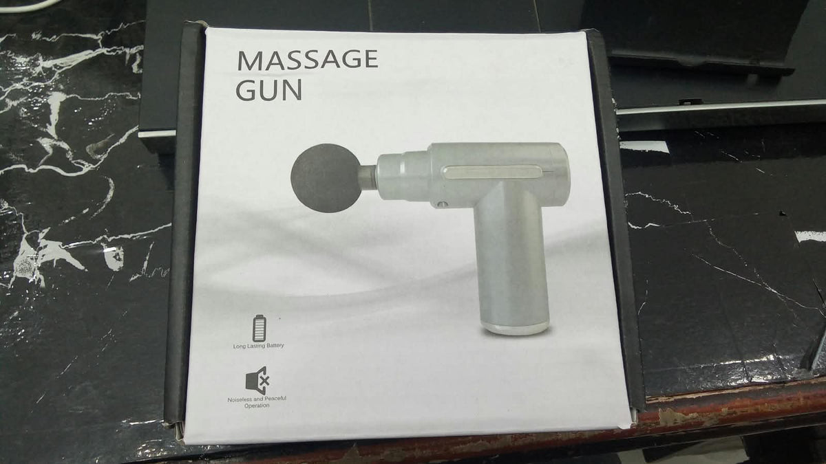 Smart Quiet Massage Gun | Deep Tissue Muscle Massager with 4 Massage Heads | 3200RPM Portable Massage Gun
