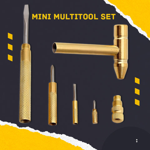 5-in-1 Multifunction Mini Hammer & Screwdriver Set | Compact DIY Hand Tool Kit | Household Repair Tools
