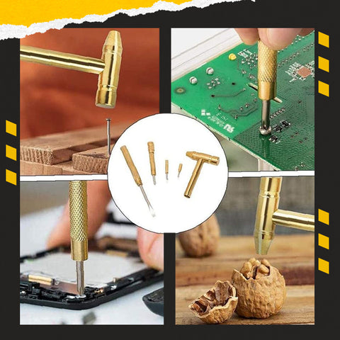 5-in-1 Multifunction Mini Hammer & Screwdriver Set | Compact DIY Hand Tool Kit | Household Repair Tools