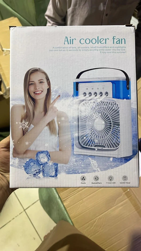 Mini Portable Air Cooler Fan – 3-Speed USB Personal Air Cooler