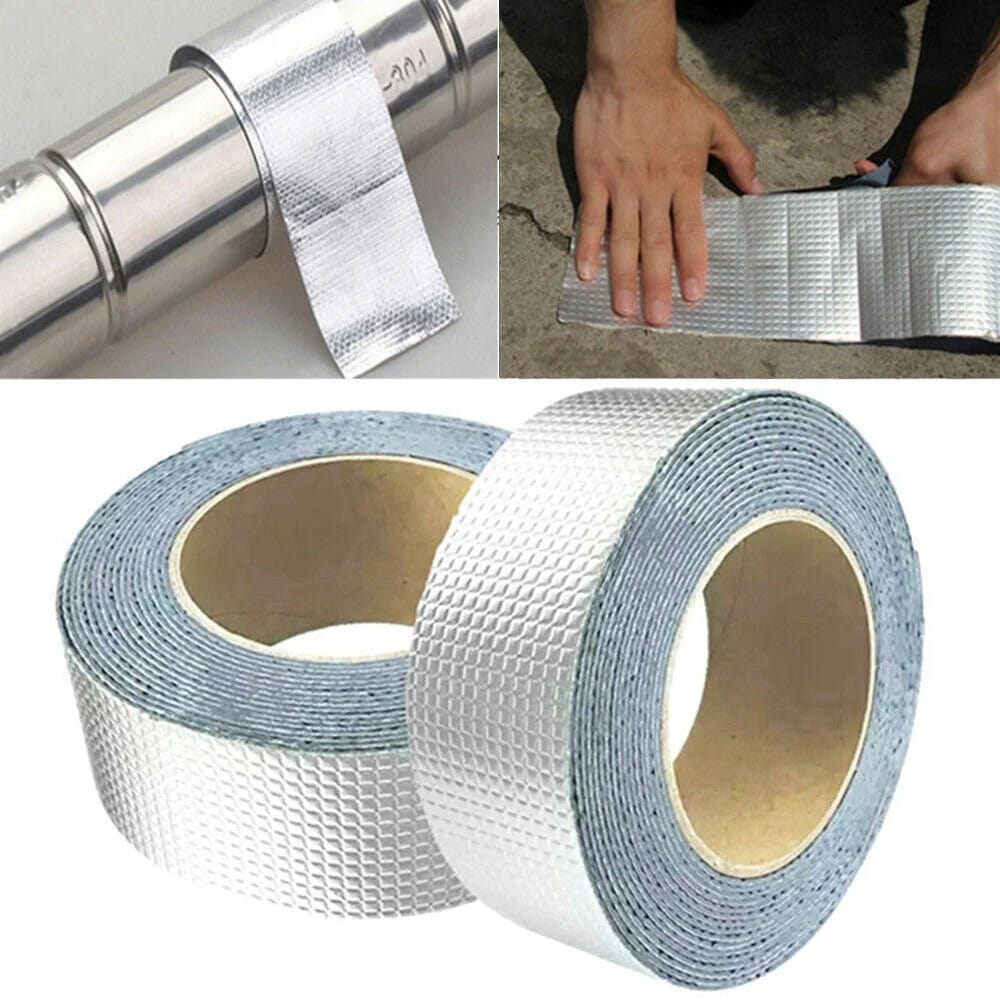 Heavy Duty Aluminum Foil Butyl Waterproof Repair Tape – 2 Inch × 1.5M