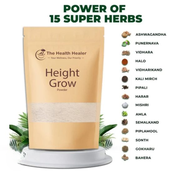 The Health Healer Height Growth Powder | Nutritional Wellness Supplement | Health & Fitness Support – 70g