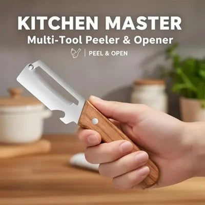 3-in-1 Stainless Steel Peeler Knife | Multipurpose Vegetable Peeler & Kitchen Tool