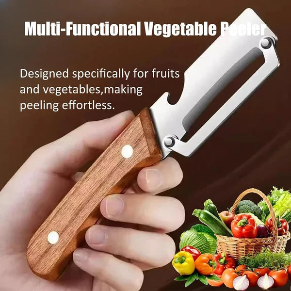 3-in-1 Stainless Steel Peeler Knife | Multipurpose Vegetable Peeler & Kitchen Tool