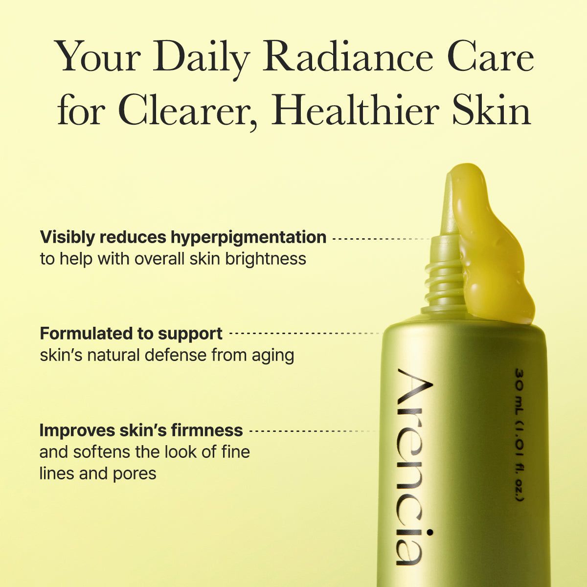 Arencia Vitamin C Booster Shot | 5% Vitamin C Complex & Glutathione Face & Eye Moisturizer – 30ml