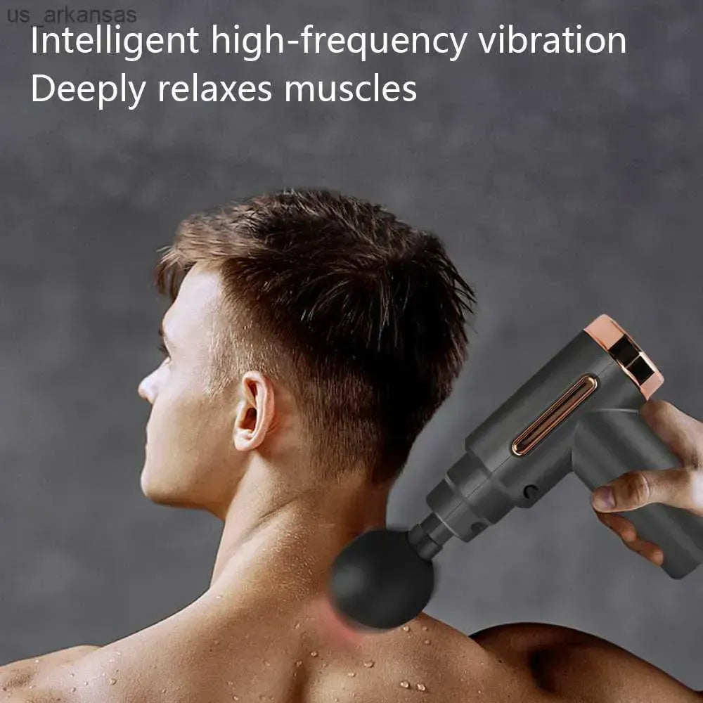 Smart Quiet Massage Gun | Deep Tissue Muscle Massager with 4 Massage Heads | 3200RPM Portable Massage Gun