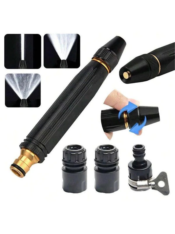 High-Pressure Hose Nozzle – Heavy-Duty Water Spray Gun with Stop Switch
