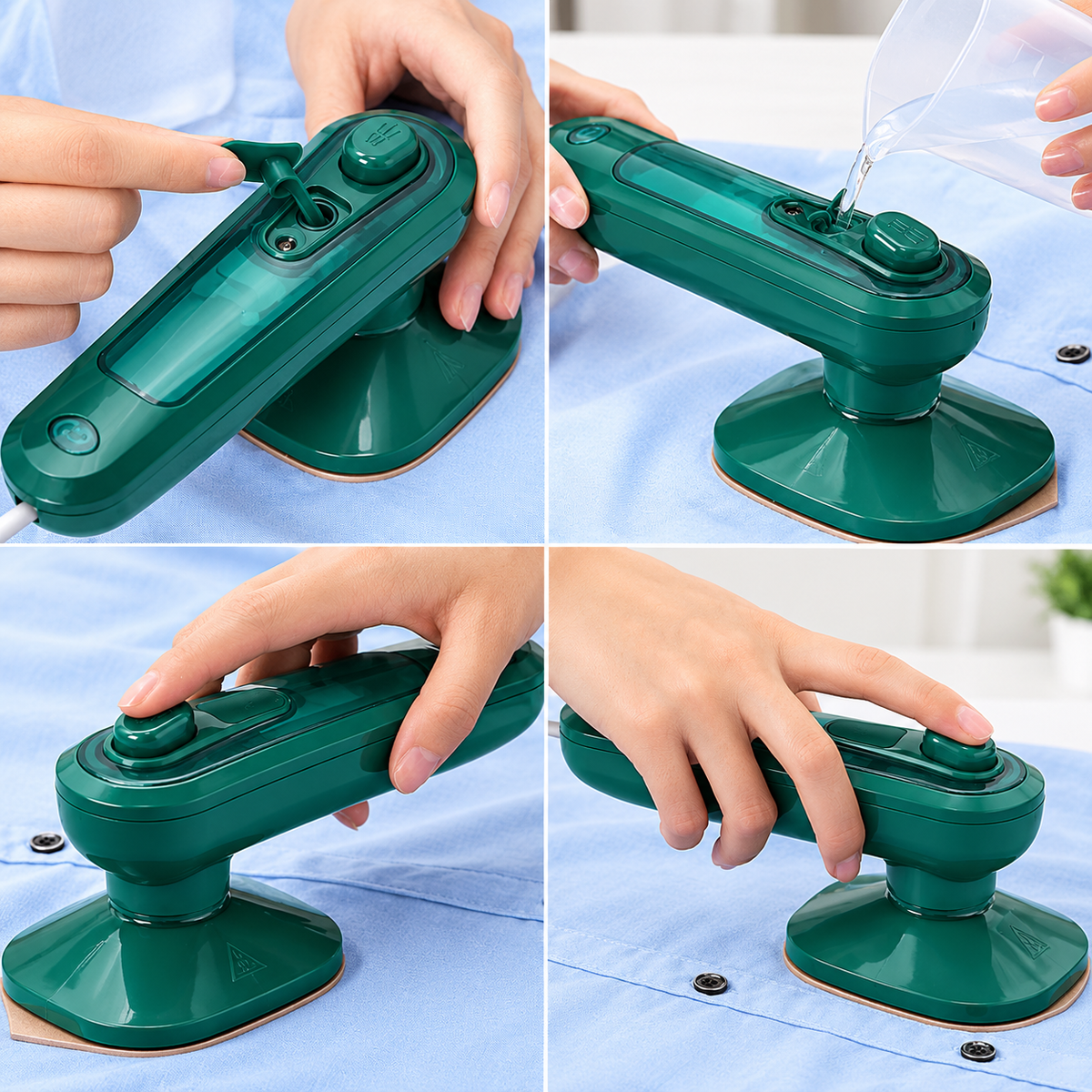 Portable Steam Iron – Mini Travel Iron with Spray & Titanium Plate