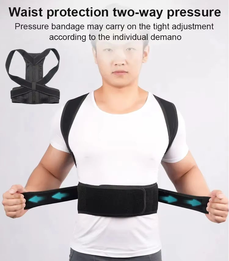 Posture Corrector Belt – Adjustable Back & Spine Support for Men & Women
