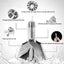 Mini Portable Stainless Steel Nose Hair Trimmer | Manual Nose & Ear Hair Cutter | Safe Grooming Tool for Men & Women