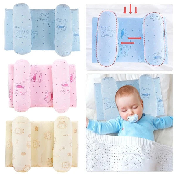 Soft Newborn Baby Head Shaping Pillow | Breathable Infant Support Cushion | Portable Baby Pillow